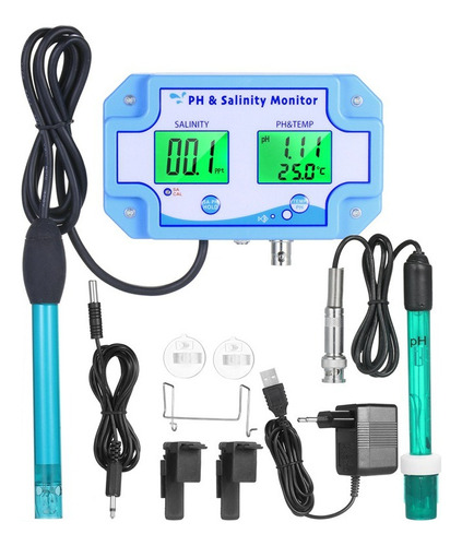 Monitor De Calidad Del Agua 3 En 1 Ph, Salinidad/temperatura