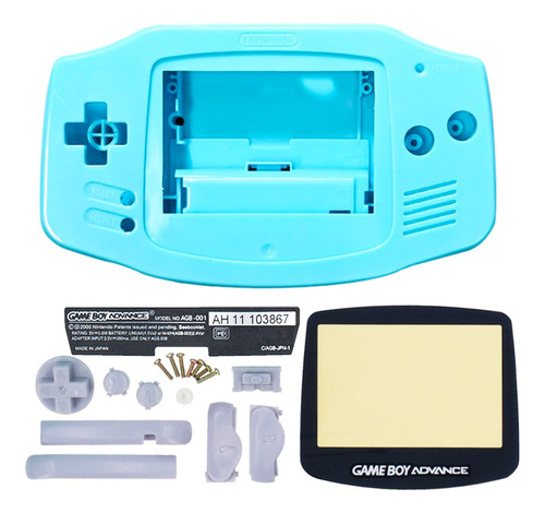 Carcasa Para Game Boy Advance (gba) Color Solido Celeste