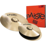 Paiste 201 Essential Set 14/18 Hi-hat 14+ Crash R 18 Bronce.