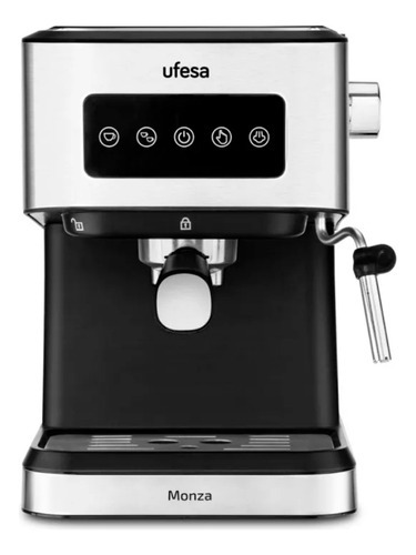 Cafetera Espresso Ufesa Monza Panel Tactil 20 Bares 1050w Color Negro