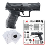 Walther Ppq Pistola .177 (4.5mm) 8rds Pellets Y Bbs Co2 Xp