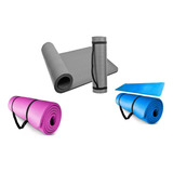 Tapete Yoga Pilates Fitness Ejercicio Portátil 15mm Grosor