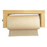 Servilletero Porta Rollo Cocina Colgar Madera Pino