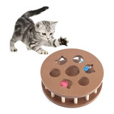 Juguete Interactivo Para Gatos Juego Rueda De Madera Gato 