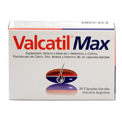 Valcatil Max X 30 Capsulas - Anticaida Del Cabello - Panalab | MercadoLibre