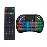 Controle Remoto E Teclado Smart Wireless  Compativel  Tv Box