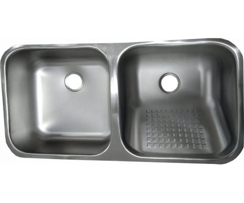 Tanque Duplo Escovado 87x44x22 Inox 304 Le Tsd22044