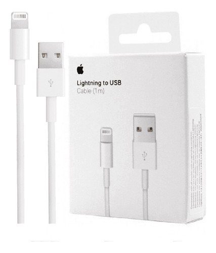 Cabo iPhone Original Apple Lightning 1 Metro Com Entrada Usb