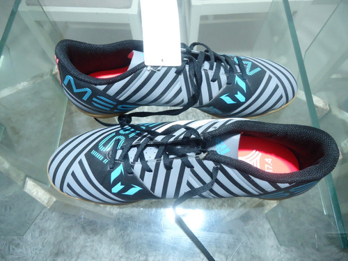 Chuteira Futsal adidas Nemeziz Messi 17.4 In - Cinza+preto