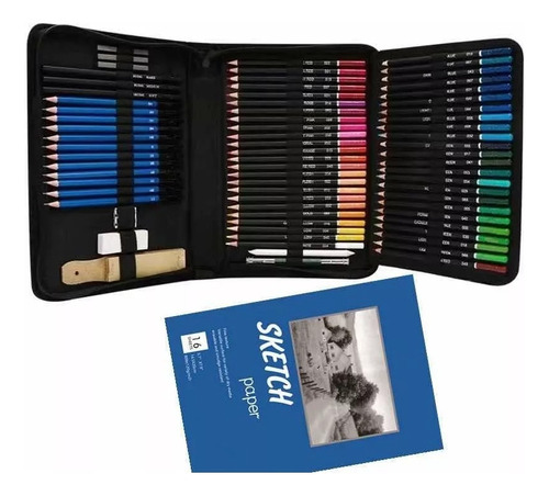 Kit Dibujo Estuche Profesional 96 Piezas