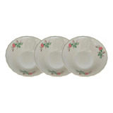 Pack 3plato Hondo Sopero En Porcelana