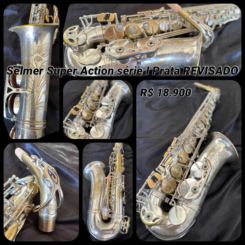 Sax Alto Selmer Super Action Série I Prata