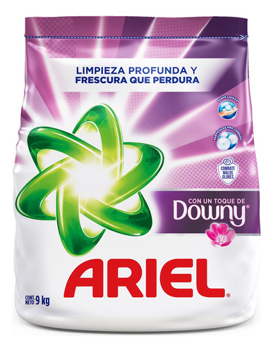 Detergente En Polvo Ariel Con Suavizante (9 Kg)