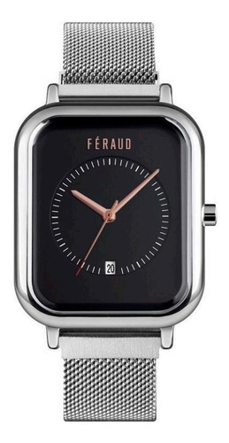 Reloj Feraud Mujer Tejido Rectangular Cierre Iman F5524sln