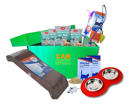 Canbox Gato Premium Animal Pet Con Accesorios  - Caja Box 