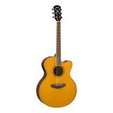 Guitarra Electroacústica Yamaha Cpx600 Para Diestros Vintage Tint Brillante