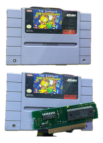 The Simpsons Bart Nightmare Snes Original *play Again*