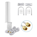 Antenas 4g Para Exteriores Dual Sma Macho 3g / 4g / Lte