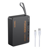 Power Bank 70000mah Batería Portátil 22.5w Carga Rápida