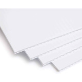 4 Laminas Coroplast Blanco 4mm 61 X 122 Cm