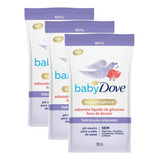 Kit 3 Sabonetes Líquido Glicerina Baby Dove Relaxante 180ml