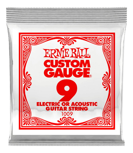 Cuerdas De Guitarra Eléctrica Ernie Ball  Individuales 09