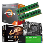 Combo Actualizacion Pc Amd Ryzen 3 3200g 16 Gb Nvme 240