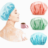 Gorros De Baño Impermeable Reutilizable 3pcs, 5 Liga Cabello