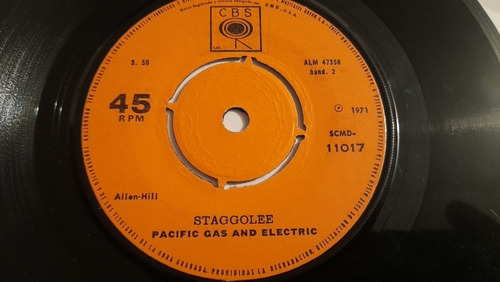 Vinilo Single De Pacific Gas And Electric Estas L (c41 X109