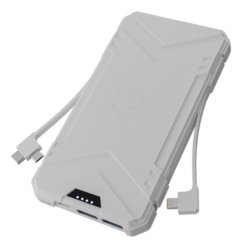 Bateria Externa Sleve Power X 10.000 Mah White