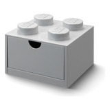 Lego Contenedor Cajon Desk 4 Bloque Apilable De Escritorio Color Gris
