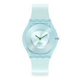 Reloj Swatch Sweet Mint Ss08g100 Color De La Malla Celeste Color Del Bisel Verde Agua Color Del Fondo Verde Agua