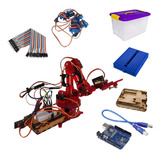 Brazo Robotico Kimo Kit Control Pc + Arduino - Edición Rojo