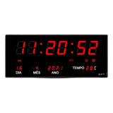 Relógio De Parede Digital Para Cozinha Igreja Academia 36cm