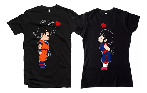 Playeras Gok Milk Dragon Anime Parejas Novios Duo 2 Piezas