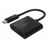 Adaptador Usb - C A Hdmi Negro Carga Y Conecta - Belkin