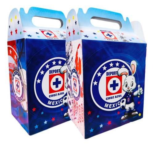 30 Cajas Dulceros Personajes Fiesta Carton Aguinaldos Bolo