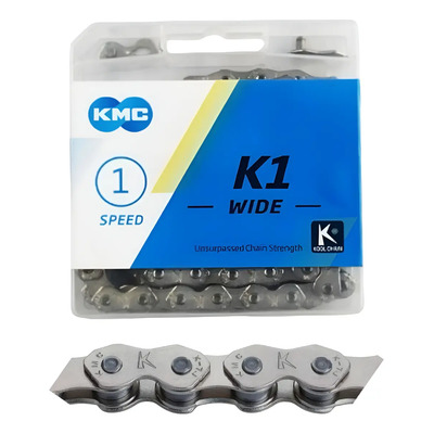 Cadena Kmc K1-w Wide Cadena - Bmx \u002F Pista\u002F Dirtjump\u002F Fixie\u002F Track 1 Speed | Meses sin interés