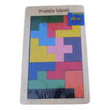 Puzzle Madera Encastre De Formas T/tetris 10x16cm Dreamsport