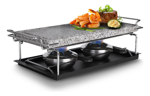 Artestia Stone Raclette - Parrilla De Mesa Coreana Sin Humo,