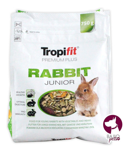 Alimento Premium Plus Para Conejo Junior  750gramos