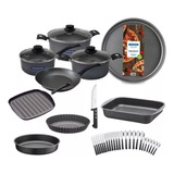 Set  Combo Juego De Cocina Tramontina Teflon Antiadherente