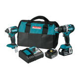 Kit Makita 18 Volts Taladro Percutor + Atornillador Impacto