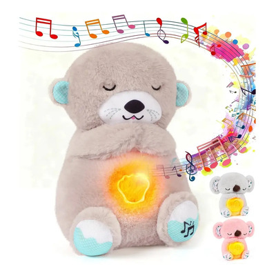Peluche Musical Para Bebé Con Luz Nocturna Y Sonidos Beige | Envío gratis