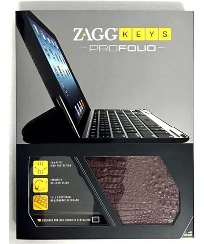 Funda Con Teclado Bluetooth Zaggkeys P/ iPad De 2 3 4 Gen