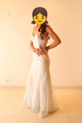 Vestido De Novia - Modelo Sirena Con Espalda Escotada