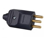 Plug 3 Pinos 20a Macho Pld2-3 Preto Margirius