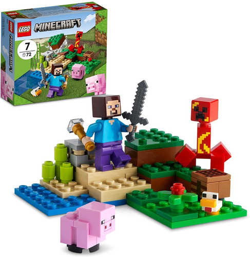 Lego Minecraft  La Emboscada Del Creeper  72 Pzs