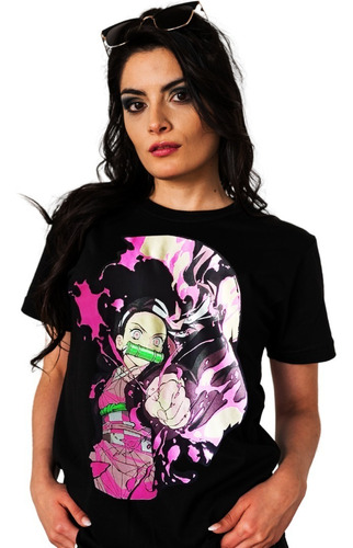 Remera Nezuko - Demon Slayer (brilla En La Oscuridad) 