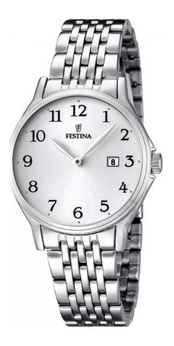 Reloj Festina Mujer Acero F16748.1 Clasico Calendario Blanco